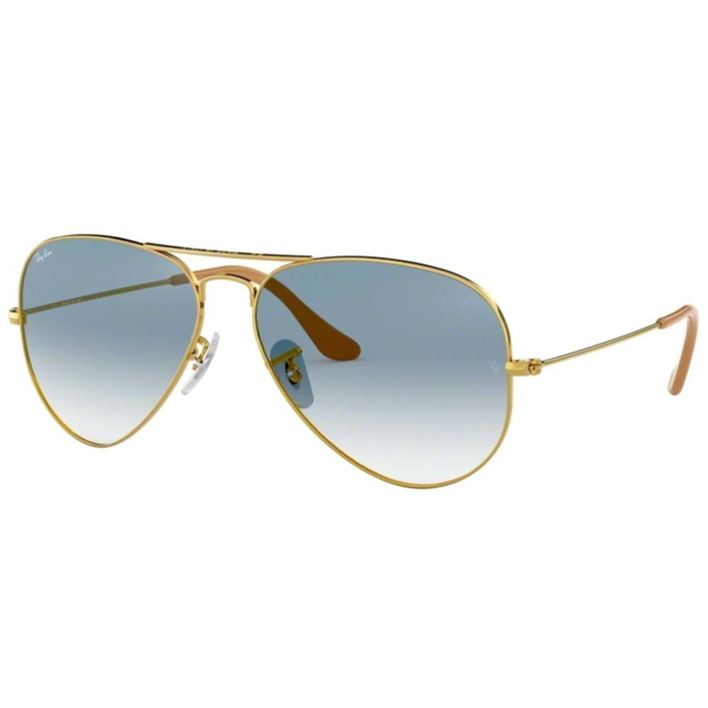 Ray-Ban نظارة شمسيه AVIATOR LARGE METAL RB 3025 001/3F A