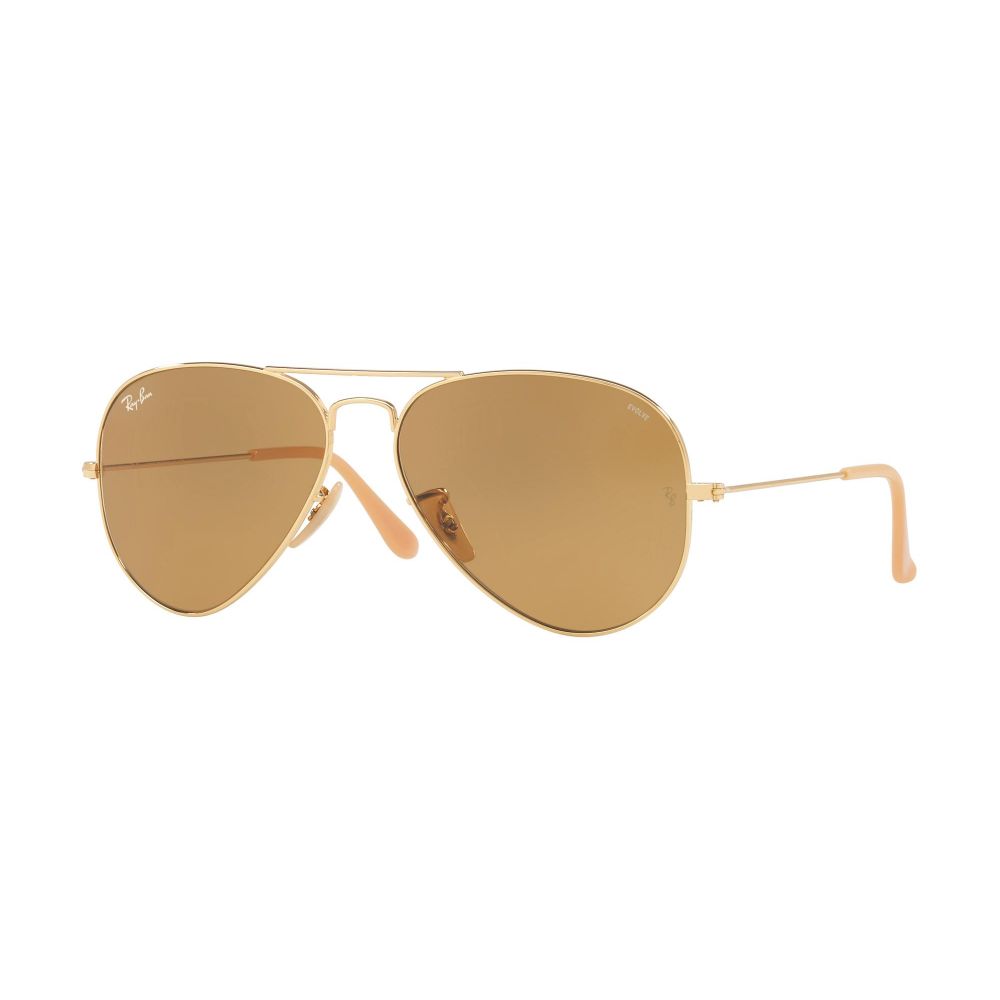 Ray-Ban نظارة شمسيه AVIATOR LARGE METAL RB 3025 EVOLVE LENSES 9064/4I