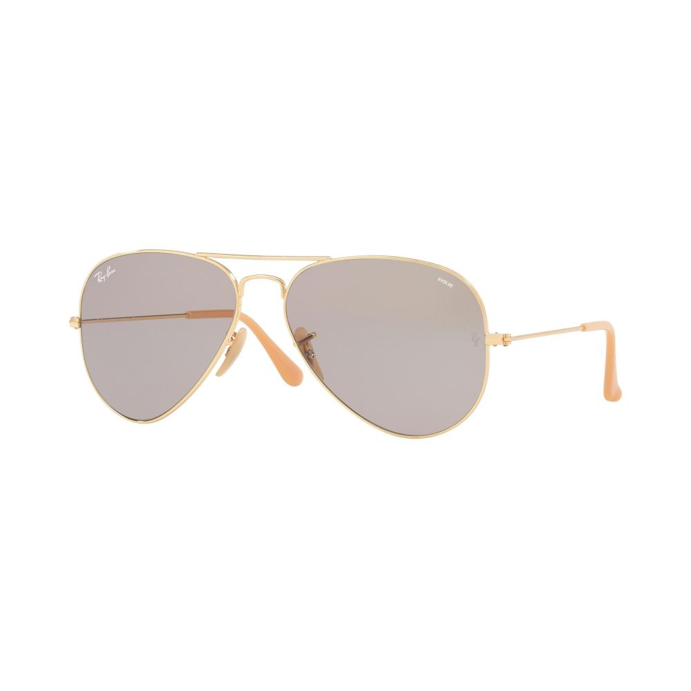 Ray-Ban نظارة شمسيه AVIATOR LARGE METAL RB 3025 EVOLVE LENSES 9064/V8