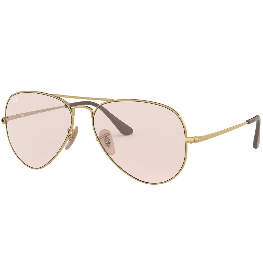 Ray-Ban نظارة شمسيه AVIATOR METAL II RB 3689 001/T5 A