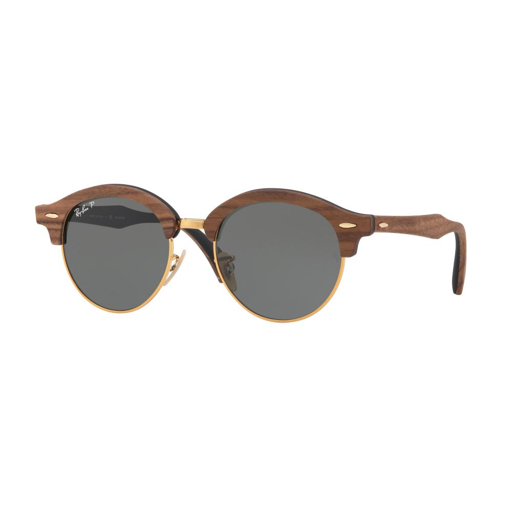 Ray-Ban نظارة شمسيه CLUBROUND WOOD RB 4246M 1181/58 A