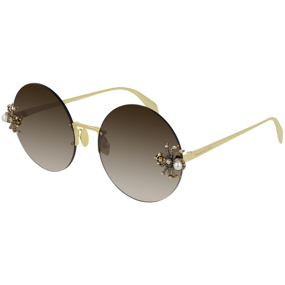 Alexander McQueen Solbriller AM0207S 002 YE