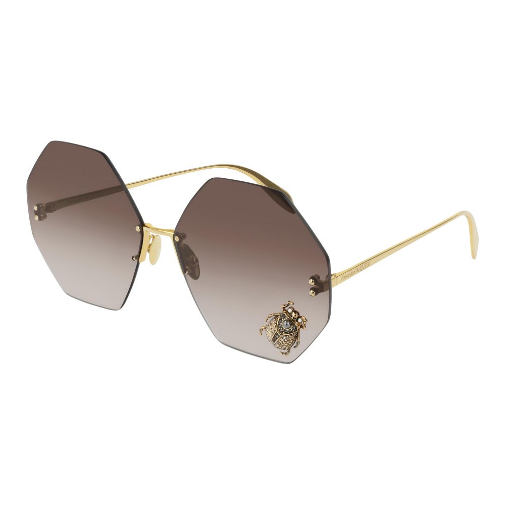 Alexander McQueen Solbriller AM0208S 002 YE