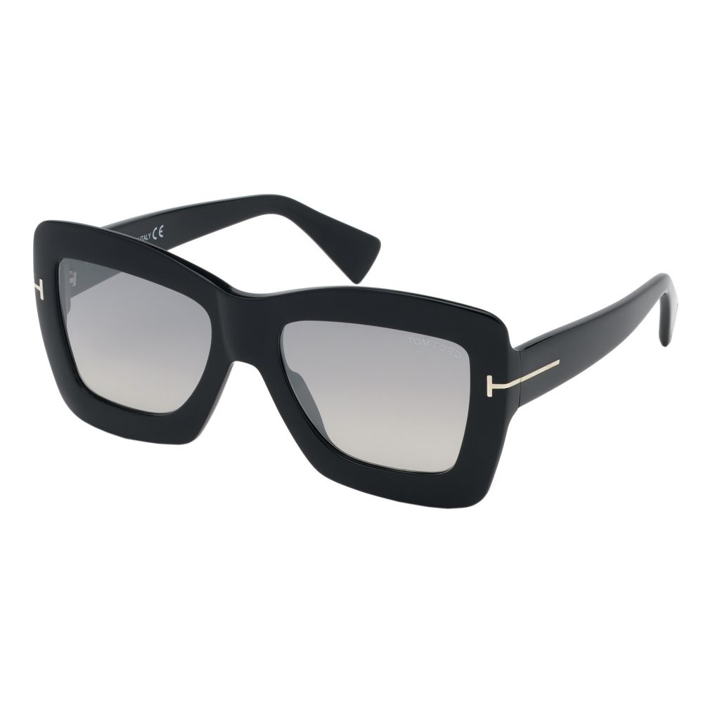 Tom Ford Kacamata hitam HUTTON-02 FT 0664 01C C