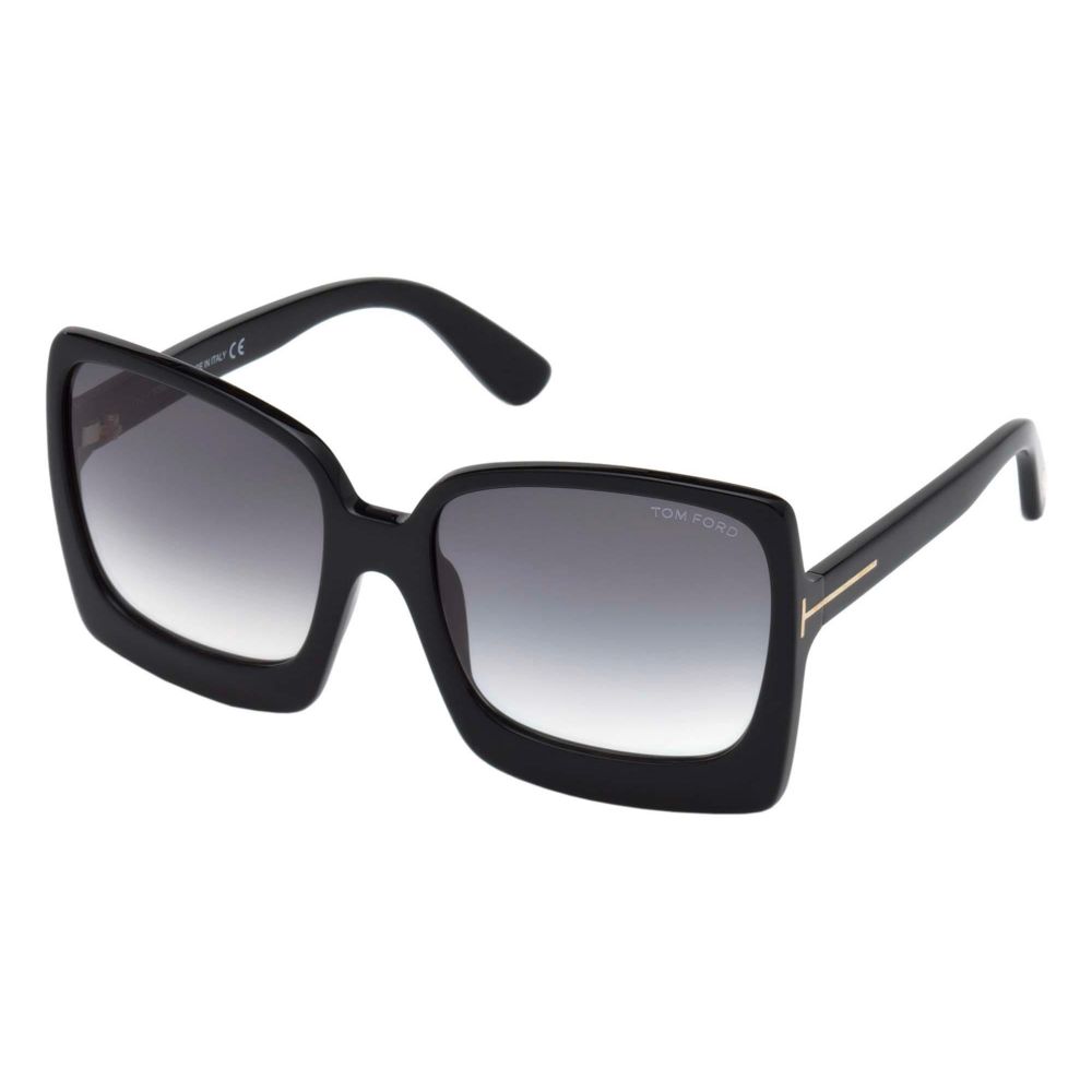 Tom Ford Kacamata hitam KATRINE-02 FT 0617 01B A