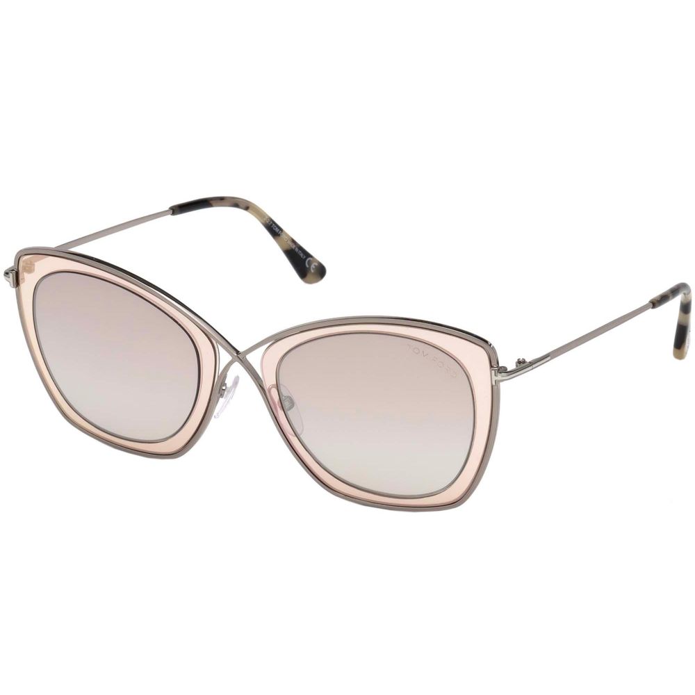 Tom Ford Okulary przeciwsłoneczne INDIA-02 FT 0605 47G B